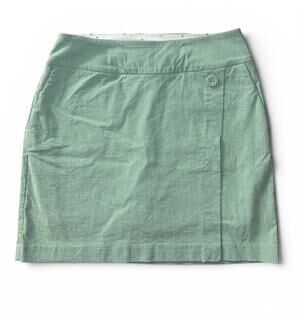 Swing Control Golf Skort Masters Core Tummy Control Green White Stripes Pullon 8